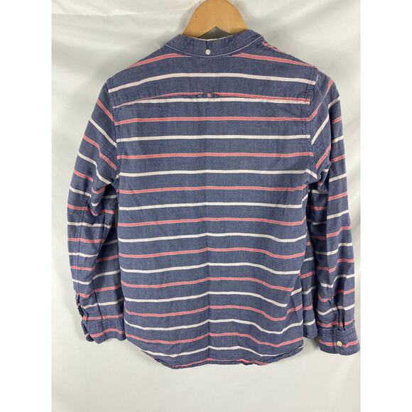 GAP Womans Fitted Boyfriend Striped Button Up Shirt Size Medium - Picture 4 of 4